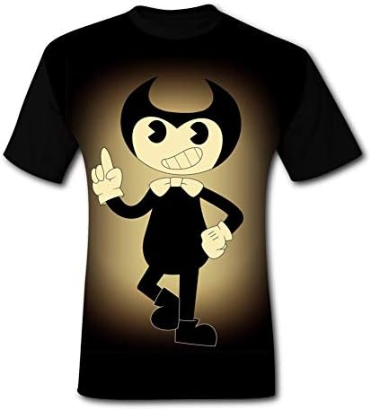 JIFEIMAOY Custom Print Bendy - Machine Short Sleeve Men's Tee Shirt
