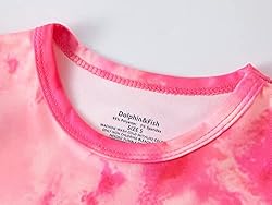 Dolphin&Fish Kids Short Pjs Girls Summer Pajamas