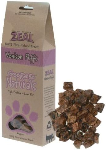 Kiwi Pet Foods Venison Puffs Zeal All Natural Dog Treats, 85gm