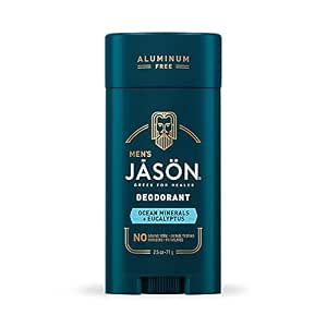 JĀSÖN Deodorant Stick Für Herren – Hydratisierend, Mit Meeresmineralien & Eukalyptus, 70 Ml