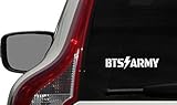 BTS ARMY Fanclub Version 1 Car Vinyl Sticker Decal Bumper Sticker for Auto Cars Trucks Windshield Custom Walls Windows Ipad Macbook Laptop Home and More (WHITE)