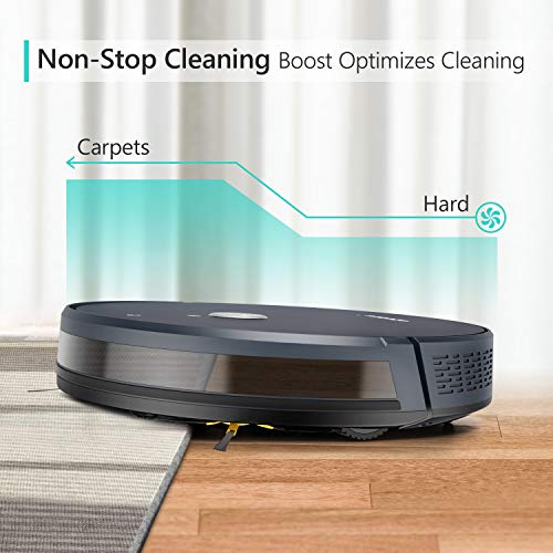 Robotic Vacuum Cleaner, with 1800Pa Ultra Strong Suction, Pet Hair
