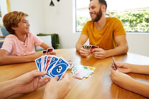UNO Deluxe, Juego de Cartas, 7+ años, 2-10