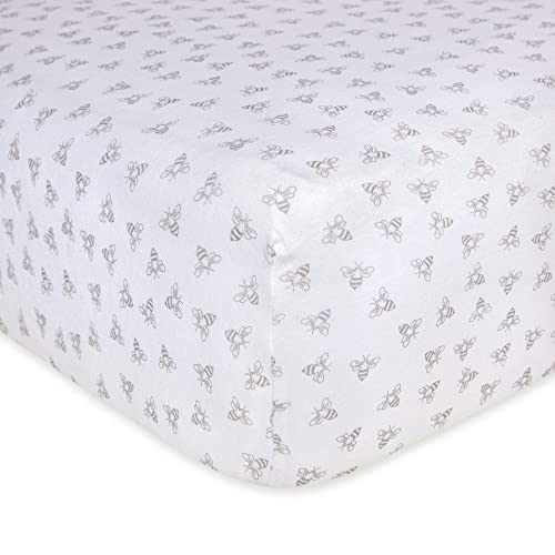 Burt's Bees Baby Fitted Crib Sheet, Girls Boys & Unisex 100 Organic