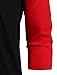 NE PEOPLE Mens 3/4 Sleeve Baseball Tshirt Raglan Jersey Shirt (S-2XL) BlackRed