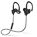 Sport Bluetooth 4.1 Wireless Headphone, BRONZEMAN S4 Stereo Earbuds, Noise Cancellation Secure In Ear Fit Headphone with Microphone for Running Gym (4 Colors) (Black)