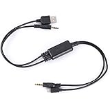 Moonet BMW Mini USB Interface Adapter Cable for iPhone 5 6 6 Plus iPod iPad - 3.5mm