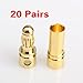 Vktech Gold-Plated Bullet Connector (3.5 mm 40pcs)