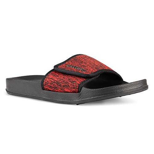 Akademiks men s lightweight fashion knit velcro slide