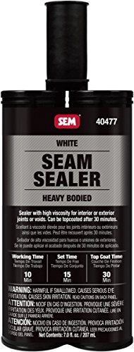 Click Here to See More Images SEM 40477 White Heavy Bodied Seam Sealer, 7 oz