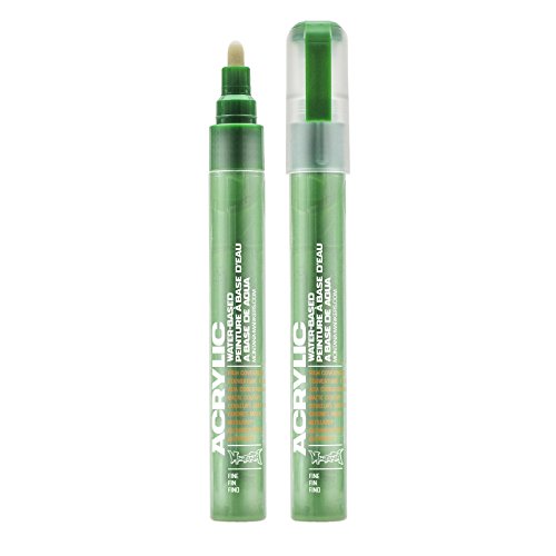 Montana Acrylic Paint Marker, 2mm, Fine Nib, Shock Green (045384)