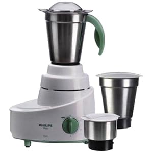 Philips HL1606 500-Watt Mixer Grinder with 3 Jars (Green)