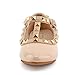 Cctwins Kids Toddler Little Kid Baby Girl Studded T-Strap Flat Shoes for Child