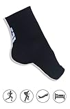MÜV365 Plantar Fasciitis Support Socks Foot Sleeve Set - With 2 or 4 Open Toe Toeless Compression Socks - Comfortable Cotton Blend - Exceptional Quality