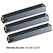 Direct Store Parts DP105 (3-Pack) 18 15/16 x 3 7/8 Inch Porcelain Steel Heat Plates Replacement for CharGriller 3001,3008,3030,4000,5050,5252, for King Griller 3008,5252 Gas Grill