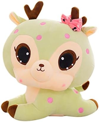 Jumbo Squishy Toy,Keliay 30cm Stuffed Animal Soft Simulation Lovely Plush Cute Deer Collection Doll Stress Reliever Toy (Light Green)