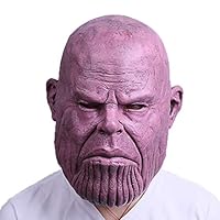 Thanos Mask Cosplay Thanos Helmet Latex Costume Halloween Party Purple