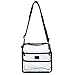 grinderPUNCH – Pro Football Stadium-Approved Clear Shoulder Messenger Bag – Medium Transparent Purse – Adjustable Shoulder Strap – Multiple Pockets – Stadium Compliant – 8” x 8” x 4”