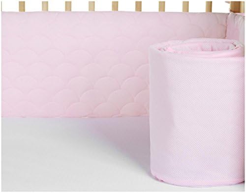 Lifenest Breathable & Padded Mesh Crib Liner - Pink