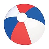 RIN Set of Six (6) Inflatable Patriotic Beach Balls 12 / Party Favor/ 4th of July /Decor / Prize