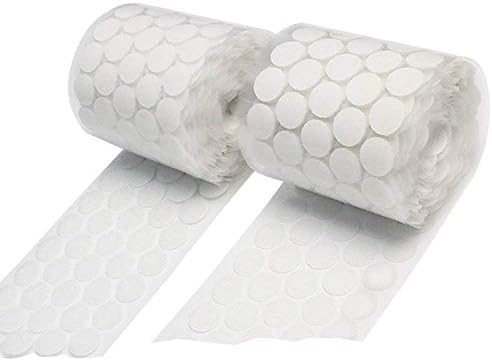 Jimi_Five Sticky Back Coins Hook and Loop Self Adhesive Round Dots Tapes, 1200 Piece, 600 Pair