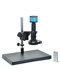 Zoom 14 MP HDMI HD USB microscopio cámara de vídeo digital Industria Set Gran Soporte De Mesa estéreo C Mount lente 144 LED Luz