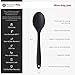 StarPack Basic Silicone Spoon for Cooking - Dishwasher Safe Mixing Spoon for Baking - Rubber Spoon with Heat Resistance up to 480°F - Hygienic Mixing Spoon for Cooking & Serving (Gray Black)