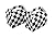 Tytroy Checkered Racing Flag Pennant Flag Black White Treat Box Party Favor Goodie Box