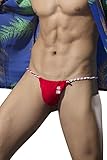 Joefeel Mens Sexy T-Back Thongs Cotton Lingerie Low Rise Bulge Pouch Underwear