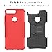 Honor 7c / Nova 2 Lite / Y7 Prime 2018 case,LiuShan Shockproof Heavy Duty Combo Hybrid Rugged Dual Layer Grip Cover with Kickstand for Huawei Honor 7c / Nova 2 Lite / Y7 Prime 2018 Smartphone,Red