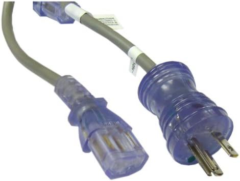 eDragon Hospital Grade Green Dot Power Cord, Nema 5-15 to C13, 18 AWG, SJT, 10 Amp / 125 Volt, 6 feet Power Cable, (ED70272)