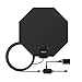 TV Antenna Indoor 50 Miles, Refun HDTV Antenna for Digital TV with Detachable Amplifier Signal Booster, USB Power Supply and 20FT High Performance Coax Cable