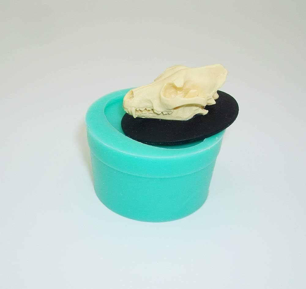 Findings Stop Brand Silicon Mold Wolf Skull Flexible for Crafts, Jewelry, Resin, Scrapbooking, Polymer Clay