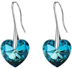 Bebella crystal heart pendant e ardrop earrings made with swarovski crystals