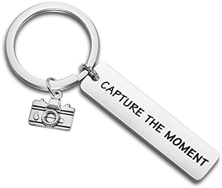 Capture The Moment Keychain Photographer Gift Camera Keychain Photography Jewelry BFF Gift