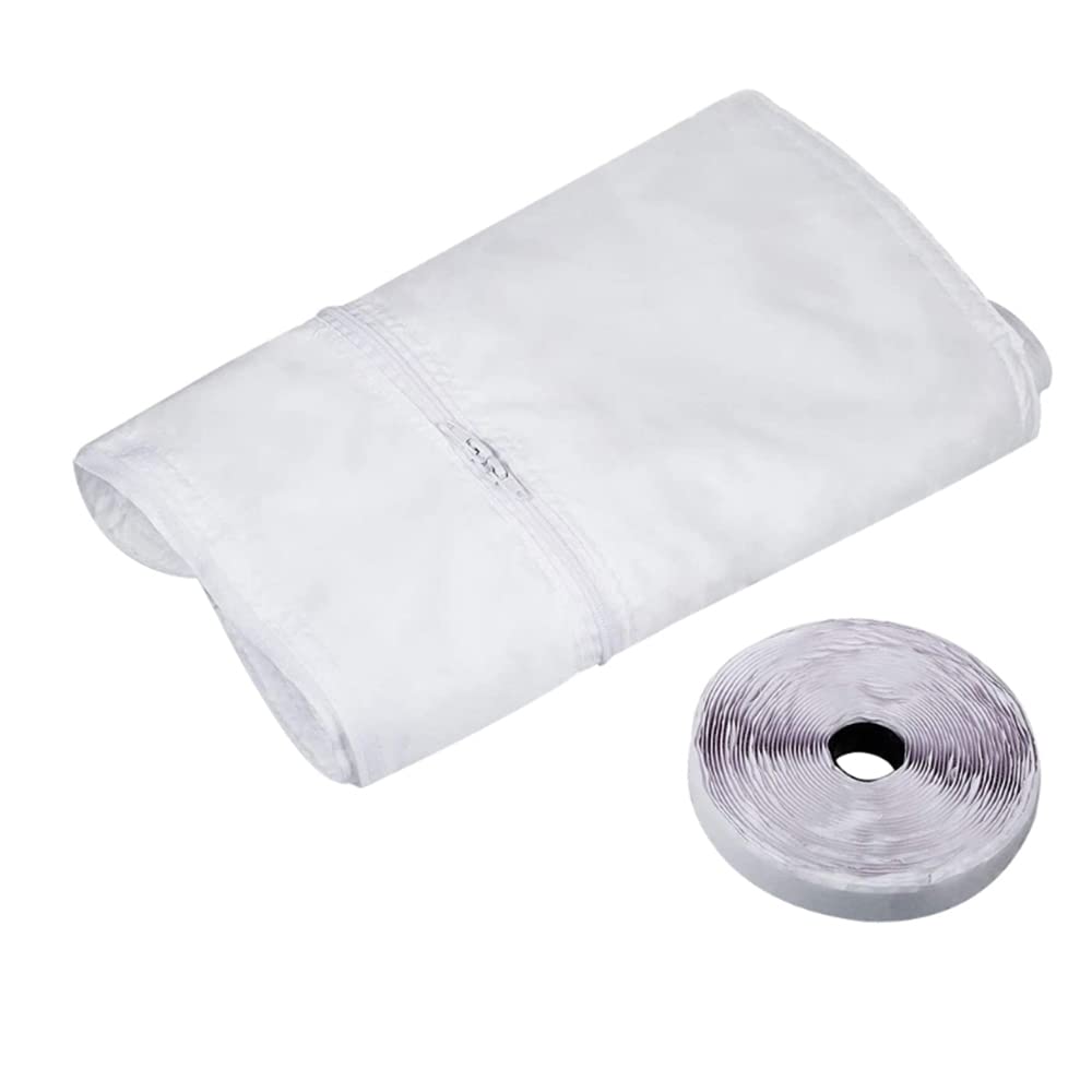 3 / 4M Universal Window Seal for Portable Air Conditioner and Tumble Dryer, Air Exchange Guards with Zip Works with Every Mobile Air-Conditioning Unit