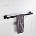 Nolimas Matte Black Bath Towel Bar Single Bars Towel Rack Rod Classic Wall Mounted Stainless Steel Bathroom Towel Bar Toilet Kitchen Towel Shelf Single Layer, 24inch