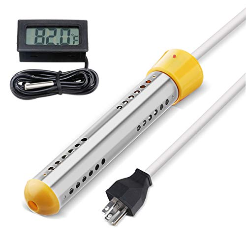 Immersion Heater, Electric Submersible Instant Water Heater with Metal