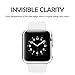 Apple Watch Snap On Clear Case Full Protection + Screen Protector Built in Bumper Slim Skin [Watch Hard Cover] Corner Protective Case Shockproof Ultra Thin Series 1 & 2 Accessories (42mm Clear)