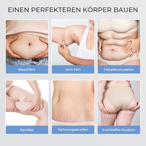 Cellulite Massagegerät mit 4 MassageköPfen, Anti Lipödem Handmassagegerät