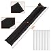 VERGILIUS Under Door Draft Stopper,Improved Adjustable Double Draft Noise Blocker Sweep for Sound Dust Proof (Black)
