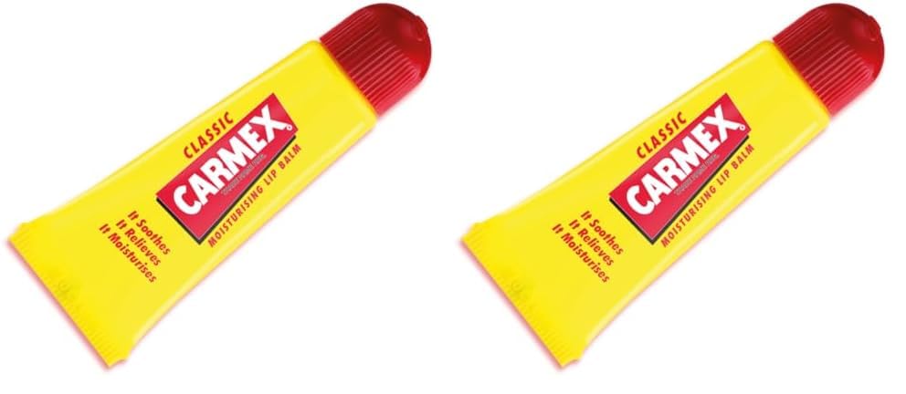 Carmex CLASSIC Moisturising Lip Balm Tube For Dry & Chapped Lips 10g (Pack of 2) — image 1