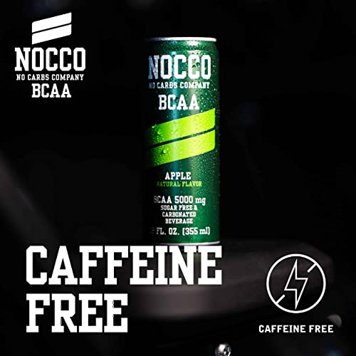NOCCO BCAA Energy Drink Variety Pack 12 Fl Oz (Pack Of 12) Sugar