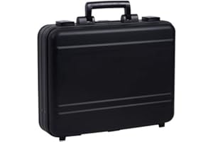 Urecimy Aluminum Briefcase 18.1X13.8X4.5 Inch Metal Toolkit Box Family Medical Case Cash Suitcase Equipment Electronic Instruments Case with Foam