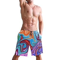 Aluy's boutique Men's Summer Cool Swim Trunks Quick