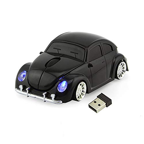 FASBEL for VW Beetle Sports Car Mouse Wireless Mouse Portable Computer Laptop Mice Optical Mouse (Black)