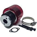 FLMLF Air Filter Set for 1/5 RC Hpi Baja Rovan King Motor 5B 5T 5SC FG GoPed (Red-Plastic)