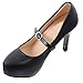 Closecret Women's Detachable PU Leather Handy Elasticated Shoe Straps,High Heels Anti-loose Shoelace Accessories(Black) (2 Pairs)