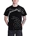 Metallica T Shirt Black Album Faded Snake Band Logo Official Mens Black