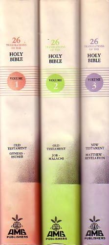 26 Translations of the Holy Bible (3 Volume Set) Hardcover – 1985